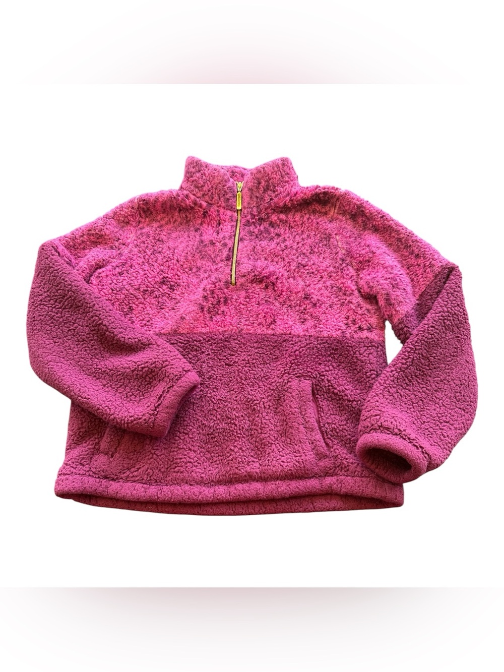 Lilly Pulitzer Girl’s Plush Half-Zip Fleece Pullover - Pink Size Medium 6/7
